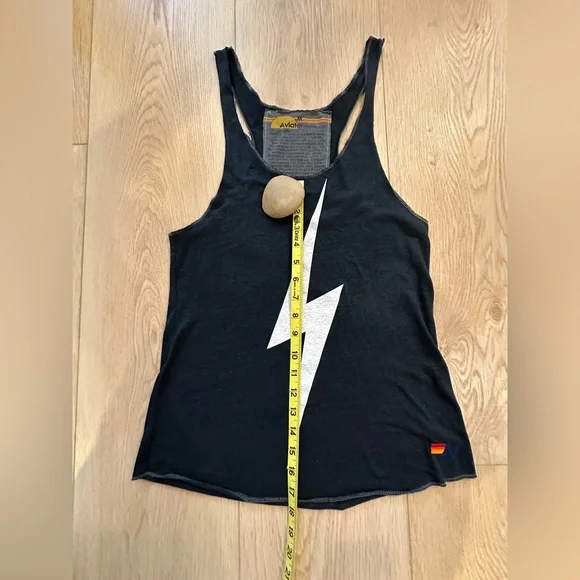 ⚡️Aviator Nation Tank Top⚡️👌🏼 Women’s Medium Excellent Condition Black 🖤🤍 - Picture 4 of 11